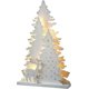 thumbnail image 1 of Decoración navideña de mesa YONGSHENG Árbol y renos preiluminados de madera 30 cm blanco, 1 of 5