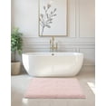 thumbnail image 2 of Alfombra de baño ILANGO, rosa, antideslizante, superabsorbente, 90 x 60 cm, 2 of 9