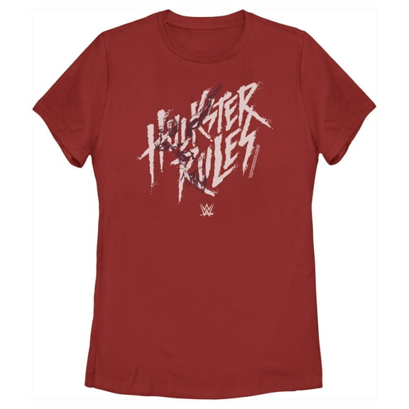 Women's WWE Hulk Hogan Hulkster Rules Graphic Tee Red X Large