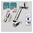 thumbnail image 1 of Robinet Rotatif Universel en Alliage 1440° Aérateur Rétracta Bras Robotique Robinet Pivotant Extension Accessoire de Cuisine Rallonge de Robinet, Facile à Utiliser, 1 of 6