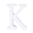 thumbnail image 1 of 1pc 8cm Wood Letters K Decor Wall Simple DIY Letter for Wedding Party Birthday Home Store (White), 1 of 8