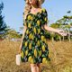 thumbnail image 4 of ¡Divinidad! Vestido de manga corta para mujer, elegante y lujoso, para verano 2025, vestidos de fiesta., 4 of 7