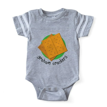 CafePress - Graham Crackers Smores - Cute Infant Baby Football Bodysuit