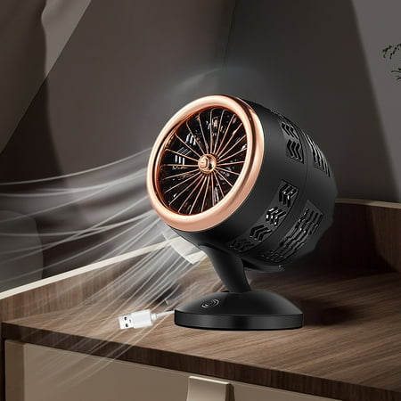 

Fan Portable With Water Double Circulation Fan Home Office USB Electric Fan High Wind Silent Vertical Air Conditioning Fan Convenient Small Fan Thanksgiving gifts for Library