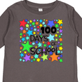 thumbnail image 4 of Inktastic 100 Days of School Colorful Stars Boys or Girls Long Sleeve Toddler T-Shirt, 4 of 5