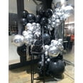 thumbnail image 4 of HH Black and Silver Balloon Arch Kit, 140Pcs Different Sizes inch Black Metallic Silver Balloons and Confetti Party Balloon Garland Kit for Birthday, Wedding, Graduation, Anniversary Decorations, 4 of 14