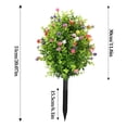 thumbnail image 3 of Arreglo floral artificial de camelia y plantas verdes: simulación primaveral realista para la decoración del hogar, centro de mesa floral artificial que no necesita riego para la sala de estar, la, 3 of 6