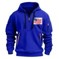 thumbnail image 2 of Xysaqa Hoodies for Men, Men's Novelty Hoodies American Flag Graphic Vintage Printed Pullover Tops Fall Winter Sport Hooded Sweatshirt with Pocket M-3XL, 2 of 4