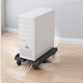 thumbnail image 5 of Support Mobile pour PC, Tour d'Ordinateur Réglable avec 6 Roues Verrouillables, Chariot CPU sous Bureau, Noir, 5 of 5