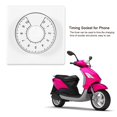 thumbnail image 4 of Temporizador de cuenta regresiva mecánico, toma de sincronización para teléfono, Scooter, 220V NikouMX Muebles, 4 of 8