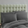 thumbnail image 2 of Luxury Gray 7-piece Bed in a Bag Down Alternative Comforter Set, Queen, 2 of 5