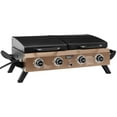 thumbnail image 2 of Royal Gourmet GD4002TPY Portable Tabletop Grill & Griddle Combo with Hood for Backyard, Camping, Picnicking and Tailgating, 40,000 BTU, Bronze Gold, 2 of 10