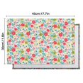 thumbnail image 6 of Pioneer Flower Floral Print Pattern Summer Placemats Table Placemats Set Of 4-Linen Kitchen Washable Placemats Table Mats 12x18 Inch Non-Slip Heat Resistant, 6 of 6