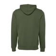 thumbnail image 2 of Bella+Canvas 3719 Unisex Sponge Fleece Pullover Hoodie-Military Green-M, 2 of 4