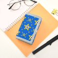 thumbnail image 7 of JIALIOU Nylon Trifold Card Wallet with ID Window Zipper Pocket for Men Women Teen Soccer and Star, 7 of 7