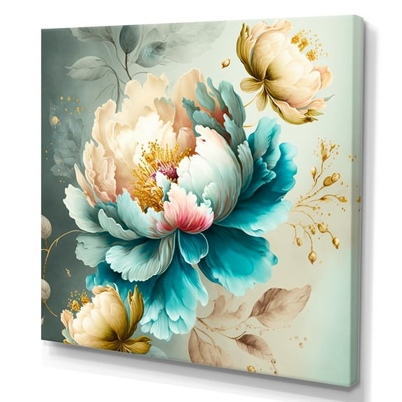 Designart Vibrant Floral Bunch I Canvas Wall Art