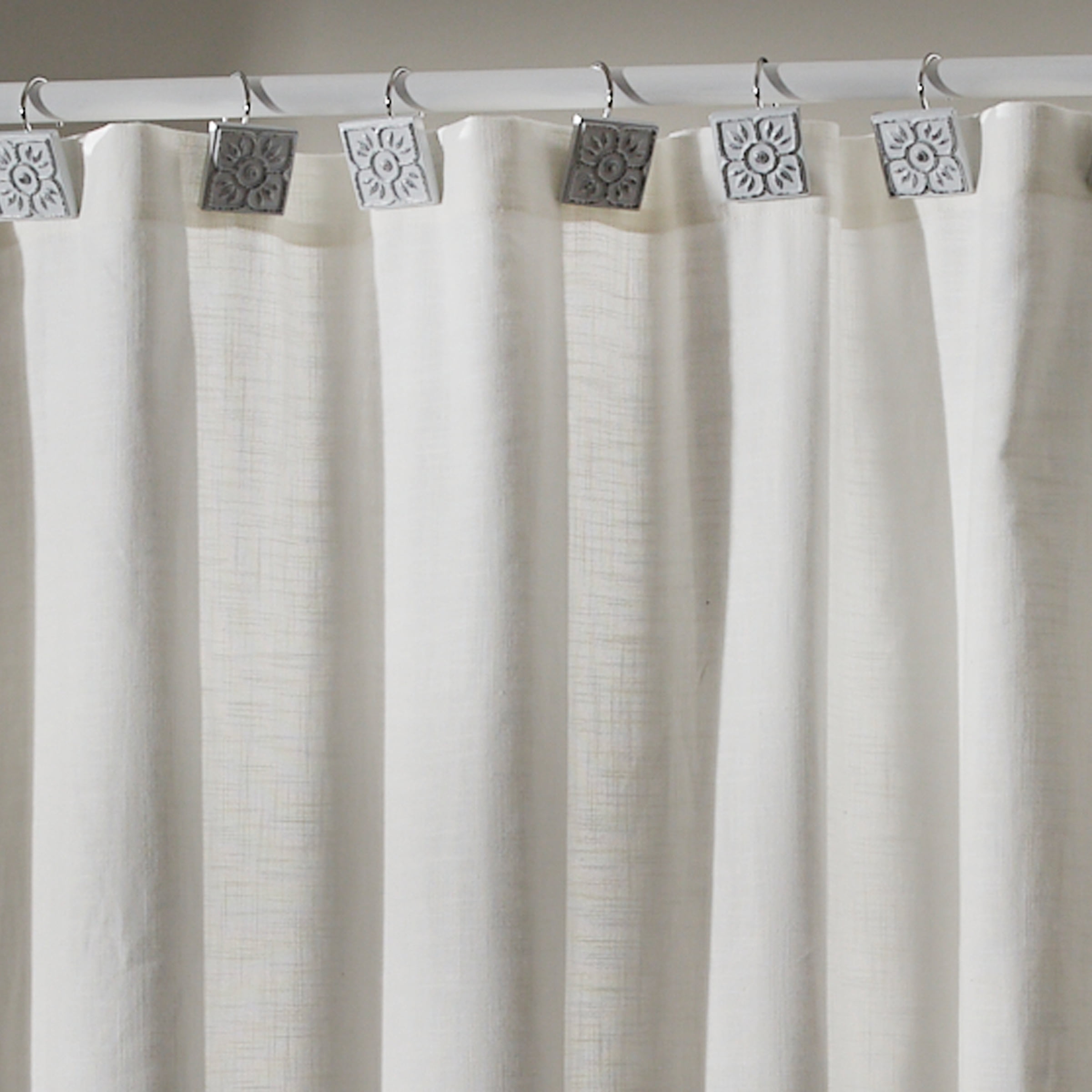 Park Designs Distressed Tile Shower Curtain Hook Set of 12