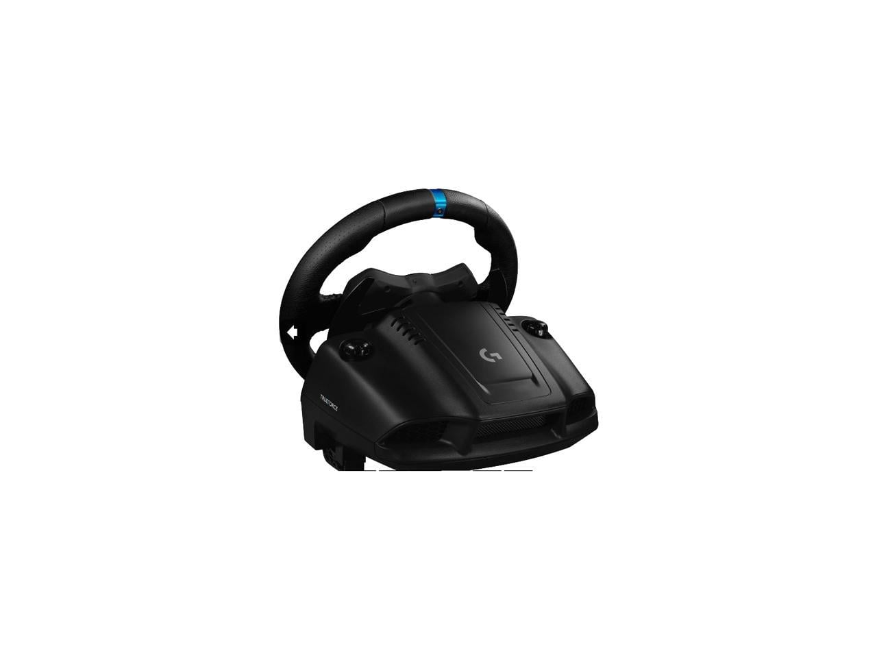  Logitech G923 Racing Wheel and Pedals for Xbox XS, Xbox One  and PC Featuring TRUEFORCE up to 1000 Hz Force Feedback, Responsive Pedal,  Dual Clutch Launch Control, and Genuine Leather Wheel