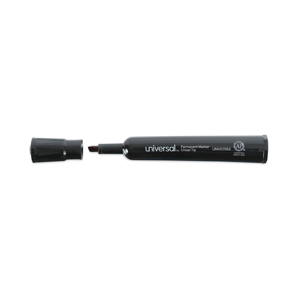 Broad Chisel Tip Permanent Marker Value Pack - Black (60/Pack)