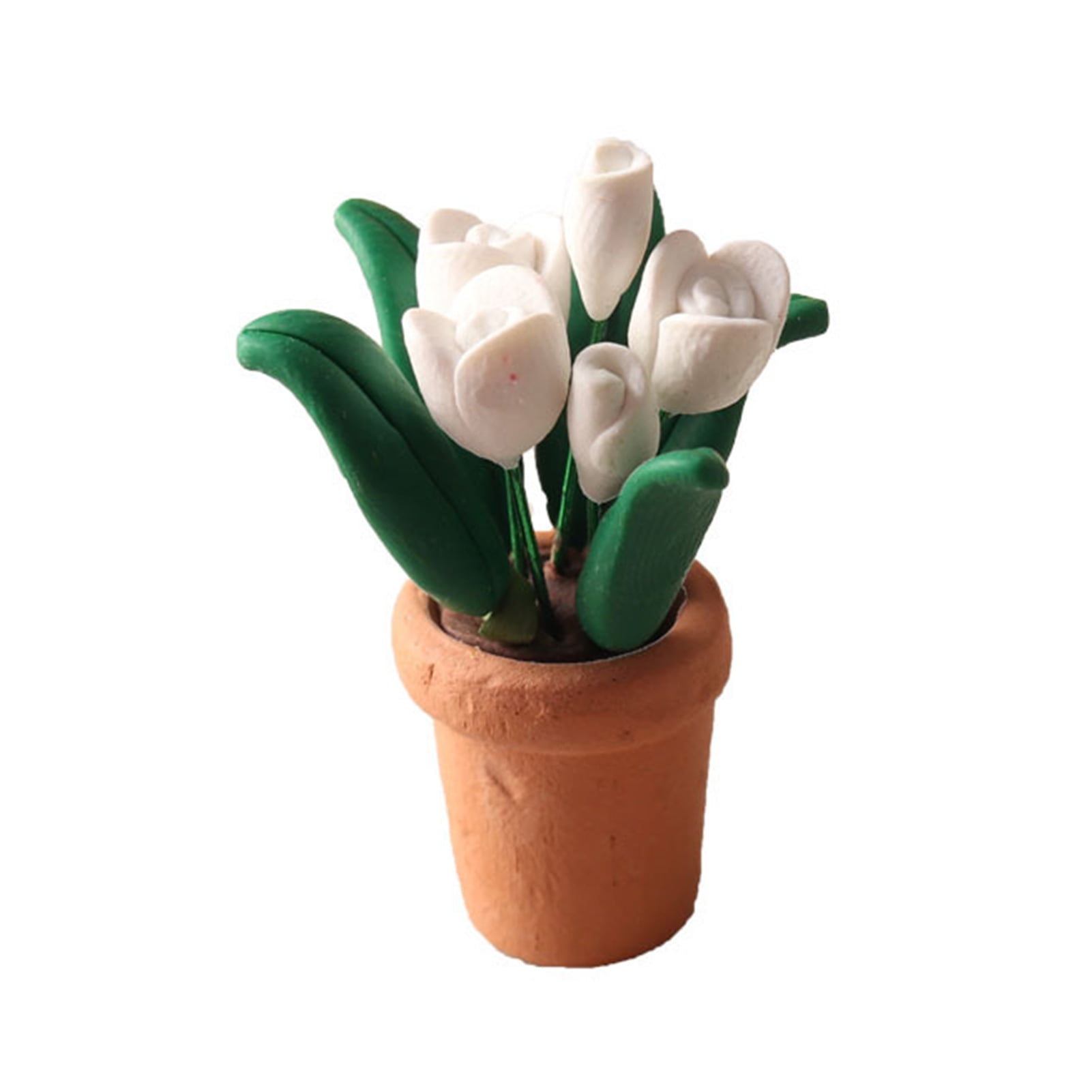 FaLX 1:12 Dollhouse Tulip - Realistic Decorative Clay