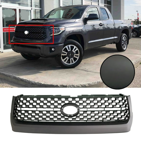 NINTE Front Lower Honeycomb Bumper Grille Fits 2014-2021 Toyota Tundra Replacements Matte Black