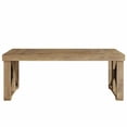 thumbnail image 4 of Yardi Yarda Industrial Wood & Metal Conference Table, Large Office Meeting Table, Office Table, Brown, 4 of 6