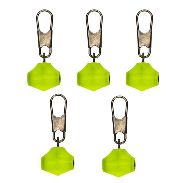 koolsoo 5Pcs High Strength Sinker Sliders Sinker Weights Connector ing Barrel Swivel 2.7cmx1cmx0.5cm