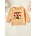 thumbnail image 2 of Toddler Girl Sweatshirts Long Sleeve Round Neck Letter Embroidery Pullovers Spring Tops, 2 of 9