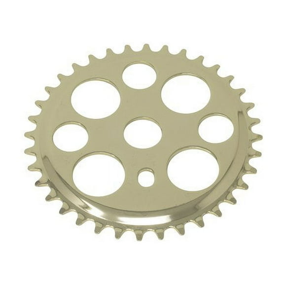 Lucky 7 Sprocket/Chainring, 1/2 X 1/8, Gold, 36 Teeth