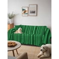 thumbnail image 6 of Retro Green Couch Cover Sofa Covers 3 Cushion Sectional Couch, Vintage Rustic Plants Trees Lines Pattern Washable Sofa Covers Slipcover Sectional Sofa Cover, Furniture Protector 71"x150", 6 of 9