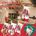 thumbnail image 4 of Kedshhgu Christmas Stockings Set of 3, Lovely Cute Santa Deer Bear Pattern Decorative Christmas Stockings, for Family Holiday Party Christmas Decorations, 4 of 4
