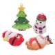 thumbnail image 1 of 12 juguetes navideños antiestrés de poliuretano de rebote lento para aliviar la ansiedad, adorno navideño de escritorio para niños y adultos., 1 of 7