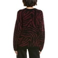 thumbnail image 2 of Vince Camuto womens  Zebra Sweater, m, Red, 2 of 3