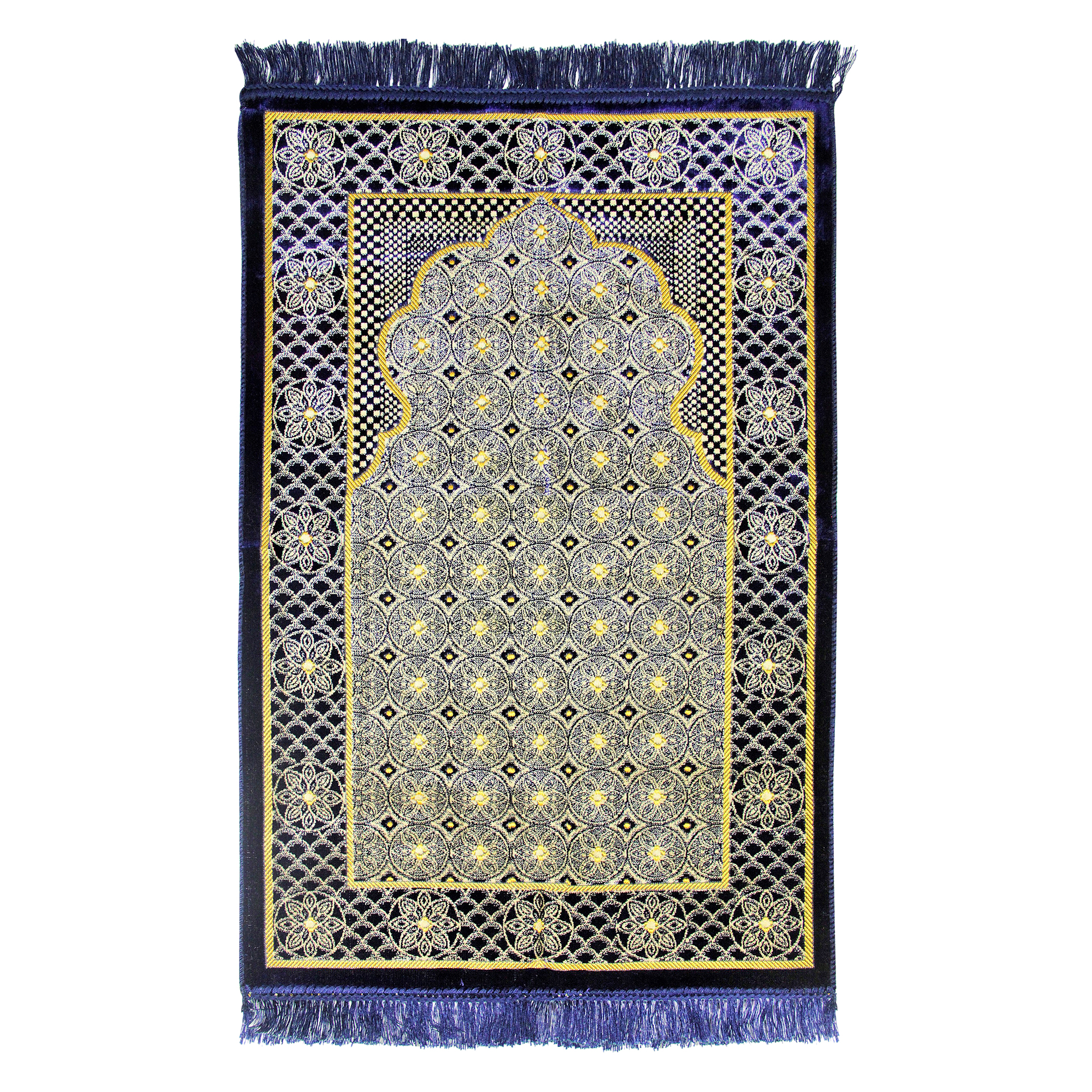 Lightweight Soft Turkish Prayer Rug Sajada Mat Janamaz Arch Lotus