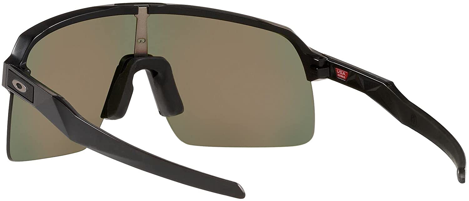 Oakley Mens Oo9463a Sutro Lite Low Bridge Fit Rectangular Sunglasses Matte Black/Prizm Ruby 39 Millimeters