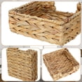thumbnail image 3 of Rattan Napkin Holder for Dining Table, Napkins Holder for Paper Napkins, Kitchen Luncheon Paper on Boho Dining Countertop, Kitchen Restaurant Dinner Wicker Baskets, 7" x 7" x 2.5" Square, 3 of 6