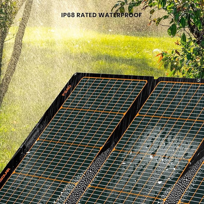 Flexsolar F240 240W Foldable Solar Panel, High Efficiency PV Module Power Charger with MC-4 Output, Adjustable Kickstands for RV Outdoor Camping