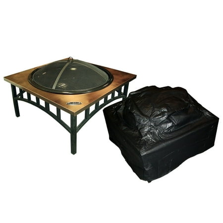 Fire Sense Outdoor Square Fire Pit Vinyl Cover