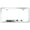 Chrome, variant on Jeep Beach Laser Etched Logo Cut-Out License Plate Frame (Rugged Black)