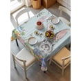 thumbnail image 2 of Easter Suqare Tablecloth - 60 x 60 Inch, Country Spring Botanical Eggs Trees Wooden Grain Waterproof & StainResistant Tablecloth, Washable Oil-proof Table Cover for Dining/Party/Wedding/Buffet, 2 of 9