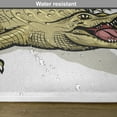 thumbnail image 6 of Ambesonne Reptile Place Mats Set of 4, Exotic Wild Crocodile Theme, Standard Size, White Navy, 6 of 6