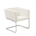 thumbnail image 1 of Eurostyle Ari Faux Leather Lounge Arm Chair in White, 1 of 4