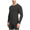 thumbnail image 4 of KeShDi Men's 2-Pack Thermal Long Sleeve Undershirt Men Solid Graphene Wool Long Sleeves High Elasticity Keep Warml Underwear and Pants Suit Black XL, 4 of 4