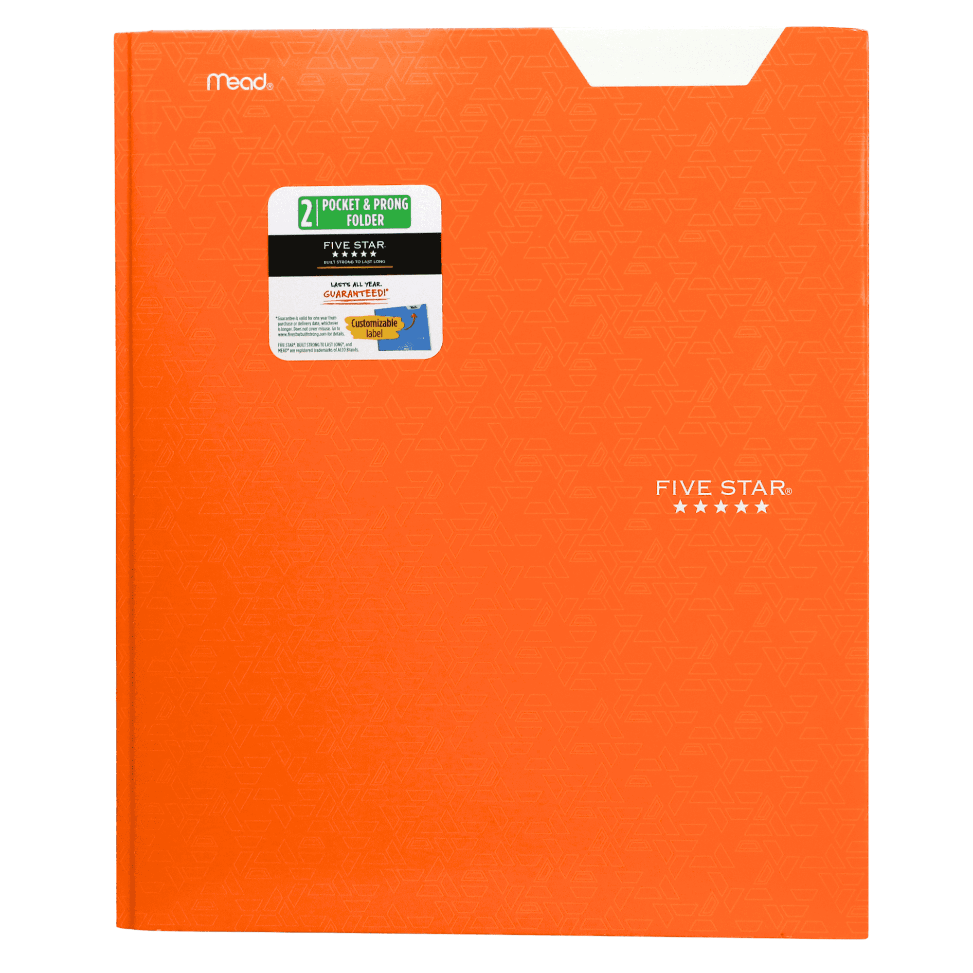 Five Star Clearview Pocket & Prong Folder, Blue - Walmart.com