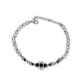 thumbnail image 1 of Kaash Customs Silver Plated Round Shape Adjustable CZ Anklet Bracelet Best Summer Jewelry for Women and Girls Perfect Gift for Her, 1 of 2