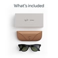 thumbnail image 6 of Ray-Ban Meta (Gen 2), Skyler, Shiny Black, Green Lenses | Smart AI Glasses, Camera, Audio, Video, 6 of 8