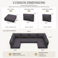 thumbnail image 2 of Kimunuk 14 Pcs Outdoor Cushion Slipcovers, Replacement Outdoor Patio Cushion Covers with 3 Size, Waterproof and Zippered, Fit for Outdoor Furniture, Patio Sofa Couch, Covers Only, Grey, 2 of 7