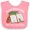 Pink and White, variant on Inktastic Future Bookworm Like My Grandma Boys or Girls Baby Bib