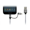 thumbnail image 4 of Iogear DuoLinq 2-in-1 Charge & Sync Cable - Space Gray - Lightning/USB, 4 of 4