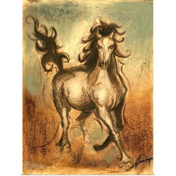Great BIG Canvas | Rolled Ethan Harper Poster Print entitled Wild Horses I